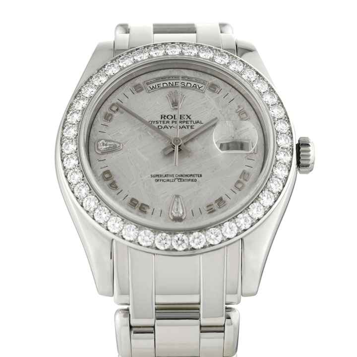  Rolex Day-Date Masterpiece Platinum Meteorite Diamond Dial 39mm Ref.18946 </h1> 
