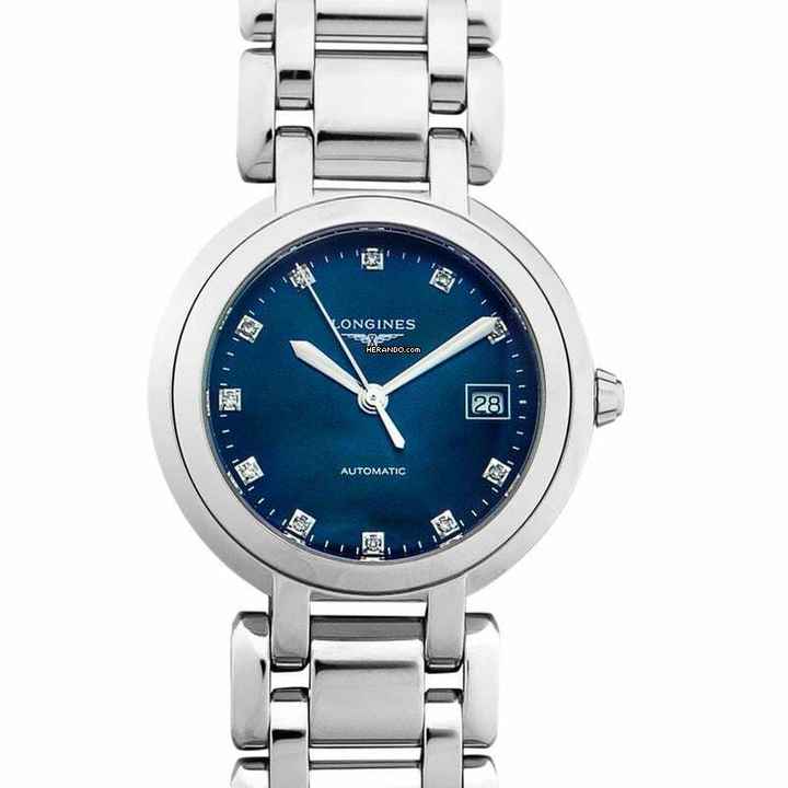 Longines PrimaLuna L81134986 - Longines PrimaLuna Automatic Blue Dial Stainless Steel Ladies Watch </h1> 