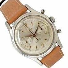 Thumbnail von Wyler Vetta chronograph 281-107 Valjoux 23 Silver dial 1960’s </h1>