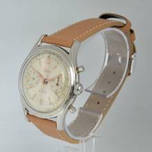 Thumbnail von Wyler Vetta chronograph 281-107 Valjoux 23 Silver dial 1960’s </h1>