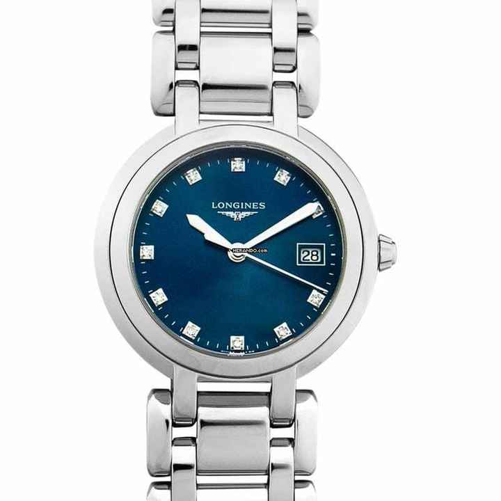  Longines PrimaLuna L81124986 - Longines PrimaLuna Quartz Blue Dial Stainless Steel Ladies Watch </h1> 
