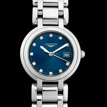 Thumbnail von Longines PrimaLuna L81124986 - Longines PrimaLuna Quartz Blue Dial Stainless Steel Ladies Watch </h1>