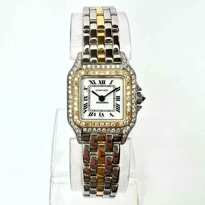  Cartier Panthère 23mm 1 Row Gold 0.95TCW DIAMOND Watch </h1> 