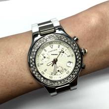 Thumbnail von Cartier 21 Chronoscaph Chronograph 2424 Quartz 38mm Steel 2.38TCW DIAMOND Watch </h1>