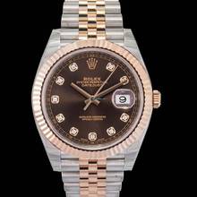 Thumbnail von Rolex Datejust 41 126331 G - Datejust 41 Rolesor Everose Fluted / Jubilee / Chocolate Diamond </h1>