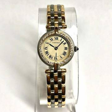  Cartier Panthère VENDOME 24mm Quartz 3 Row 0.26TCW Diamond Watch </h1> 