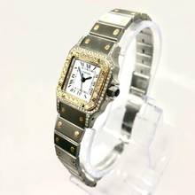Thumbnail von Cartier Santos Galbée 24mm Automatic 2 Tone 1.09TCW Diamond Watch </h1>