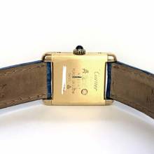 Thumbnail von Cartier Tank 20mm GP Silver Manual Winding O.67TCW Diamond Watch </h1>