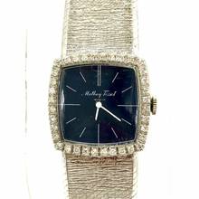 Thumbnail von Mathew Tissot Hand-Winding 14K White Gold Watch FACTORY DIAMONDS </h1>