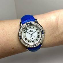 Thumbnail von Cartier RONDE 32mm Quartz Silver 1.01TCW DIAMONDS & Blue SAPPHIRES Watch </h1>
