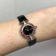 Thumbnail von Cartier COLISÈE Quartz 24mm GoldPlated Silver Watch DIAMONDS & RED RUBIES  </h1>