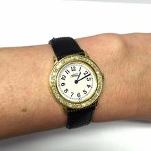 Thumbnail von Cartier RONDE 27mm Gold Plated Silver ~1TCW Diamond Watch </h1>