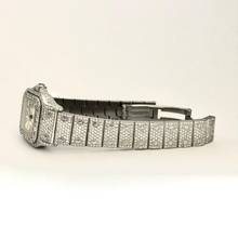 Thumbnail von Cartier Santos Galbée 24mm Automatic Steel Diamond Watch ~8TCW NEW MODEL </h1>