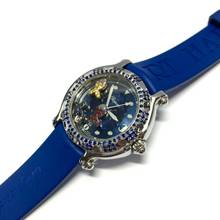 Thumbnail von Chopard Happy Sport 32mm Steel Watch w Floating Fishes & Blue Sapphires </h1>