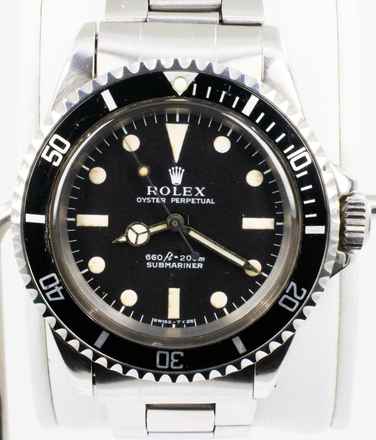 Rolex Submariner (No Date) 1969 Submariner 5513 Non-serif dial Full Set with tags and 200m anchor 