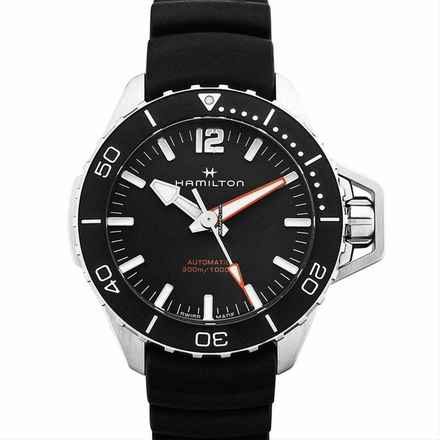  Hamilton H77825330 - Khaki Navy Automatic Black Dial Stainless Steel Men's Watch </h1> 