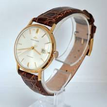 Thumbnail von Movado Kingmatic Sub-Sea Kingmatic Date silver dial yellow gold 14KT 1960’s </h1>