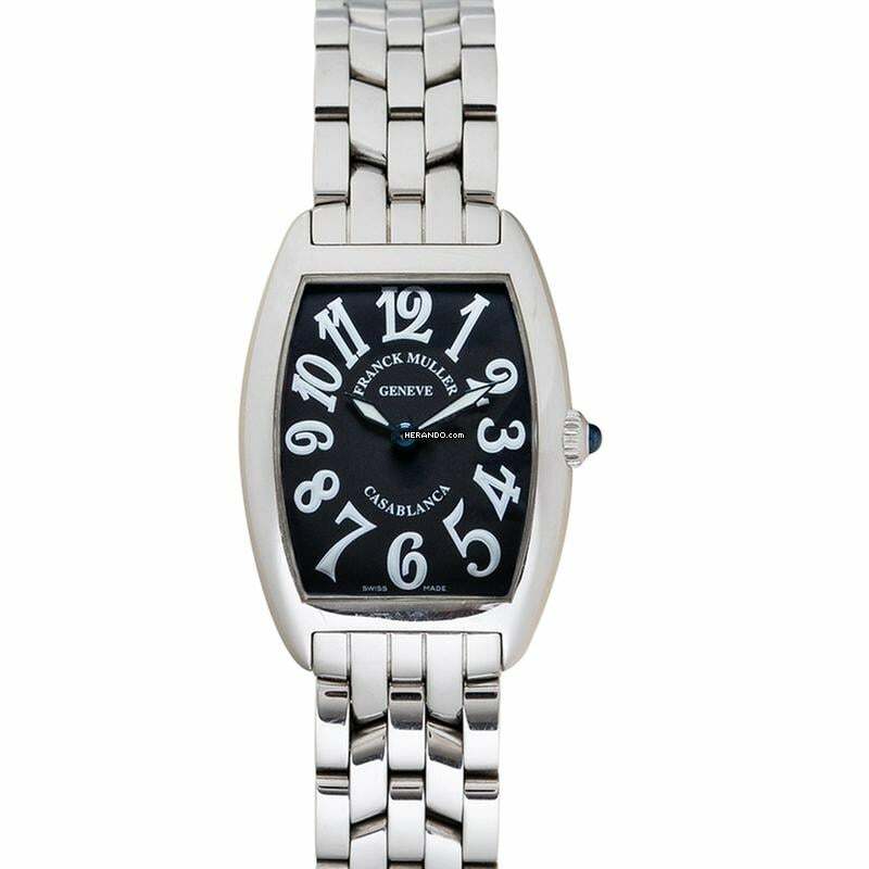  Franck Muller Casablanca 1752QZ - Casablanca 1752QZ SS BLACK Ø25mm </h1> 