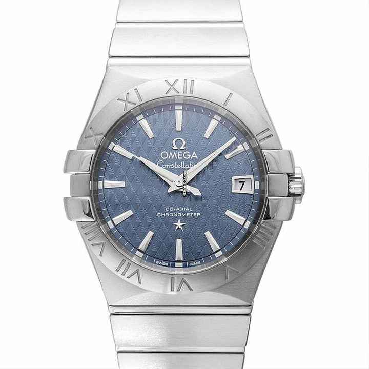  Omega Constellation Ladies 123.10.35.20.03.002 - Constellation Co-Axial 35 mm Automatic Blue Dial Steel Unisex Watch </h1> 