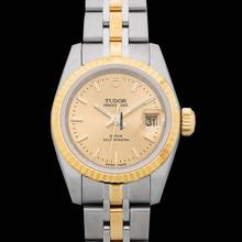 Thumbnail von Tudor Prince Date 92413-62433-CHAMP - Princess Date Automatic Gold-tone Dial Stainless Steel Ladies Watch </h1>