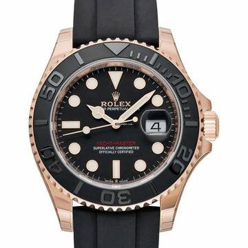  Rolex Yacht-Master 40 126655 - Yacht-Master 40 Automatic Black Dial 18 ct Everose Gold Men's Watch </h1> 