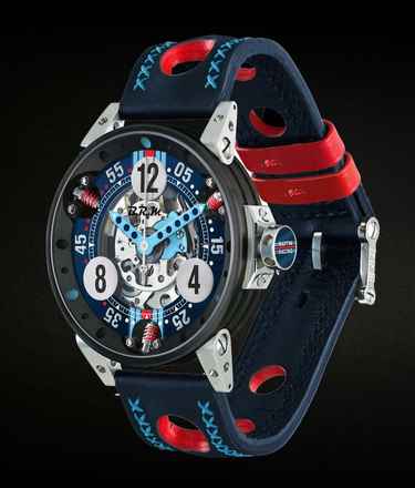  B.R.M V6-44 Martini Racing Skeleton Automatic Black PVD 