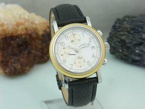 Thumbnail von Mühle Glashütte Nautische M13150 Chronograph Herrenuhr Edelstahl/gold Glasboden </h1>