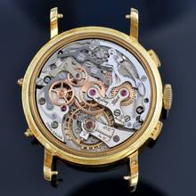 Thumbnail von Mathey-Tissot by Tiffany & Co chronograph Day-Date Moonphase yellow gold 18KT 1960’s </h1>