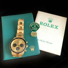 Thumbnail von Rolex Daytona Cosmograph 6241 champagne dial gold 18KT Full Set TOP Condition 1968’s </h1>