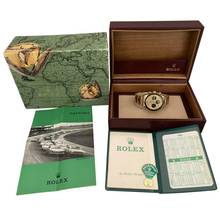 Thumbnail von Rolex Daytona Cosmograph 6241 champagne dial gold 18KT Full Set TOP Condition 1968’s </h1>