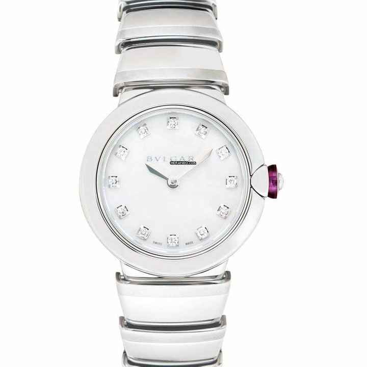  Bulgari Lucea LU28WSS/12 - Lucea Quartz Mother of pearl Dial Stainless Steel Ladies Watch </h1> 