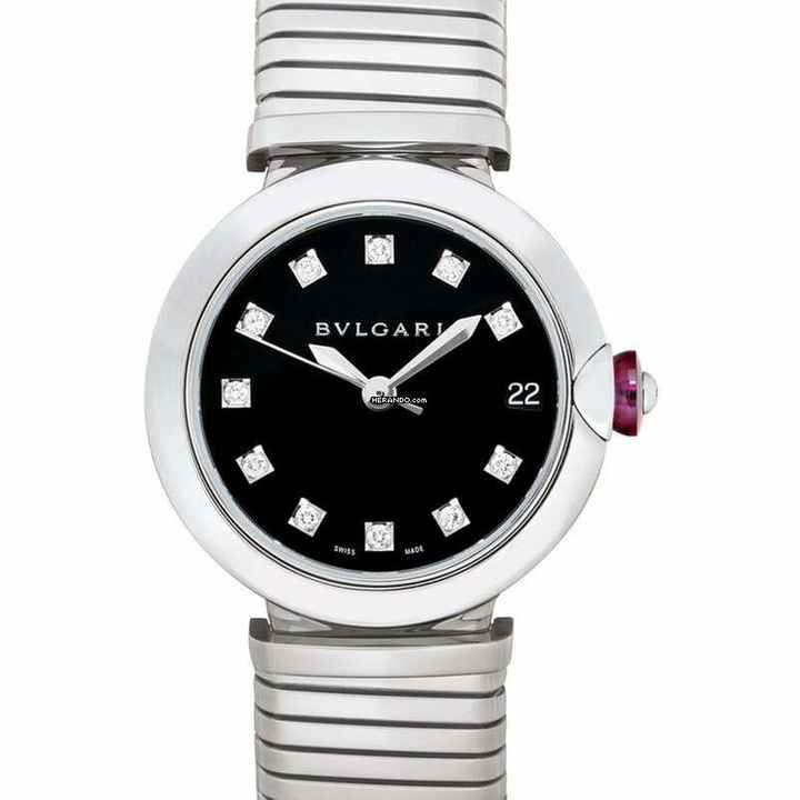  Bulgari Lucea LU33BSSD/11.T - Lucea Automatic Black Dial Stainless Steel Ladies Watch </h1> 