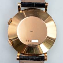 Thumbnail von LECOULTRE Memovox Alarm wrist bicolour ivory dial rose gold 18KT 1950's </h1>