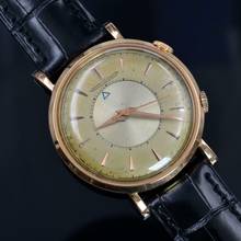 Thumbnail von LECOULTRE Memovox Alarm wrist bicolour ivory dial rose gold 18KT 1950's </h1>