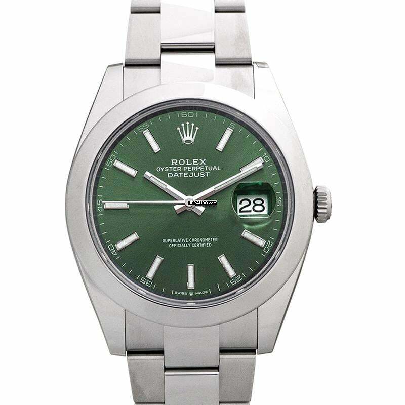 Rolex Datejust 41 126300-0019 - Datejust Automatic Green Dial Stainless Steel Men's Watch </h1>
