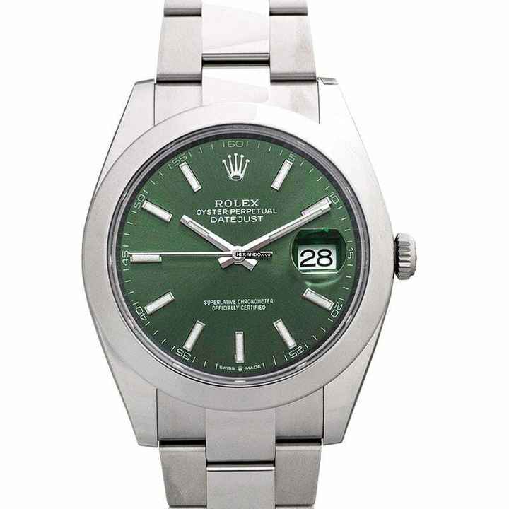  Rolex Datejust 41 126300-0019 - Datejust Automatic Green Dial Stainless Steel Men's Watch </h1> 