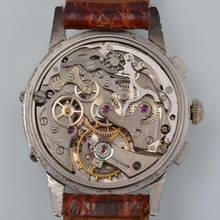 Thumbnail von Marvin Chronograph Dato Compax Tropical dial Valjoux 72C 1950’s </h1>