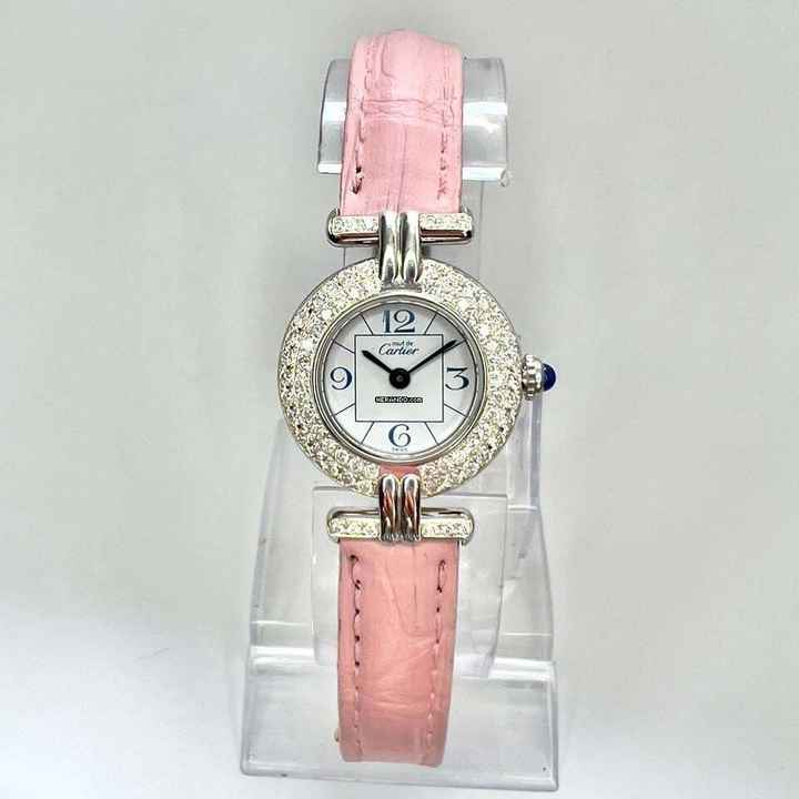  Cartier VERMEIL COLISÈE 925 Silver 0.83TCW Diamond Watch </h1> 