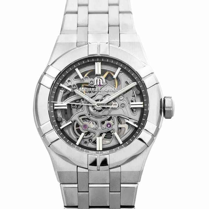  Maurice Lacroix AIKON AI6007-SS002-030-1 - Aikon Automatic Grey Dial Stainless Steel Men's Watch </h1> 