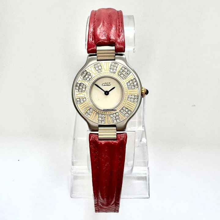  Cartier 21 Must de Cartier Quartz 28mm 0.41TCW Diamond Watch </h1> 