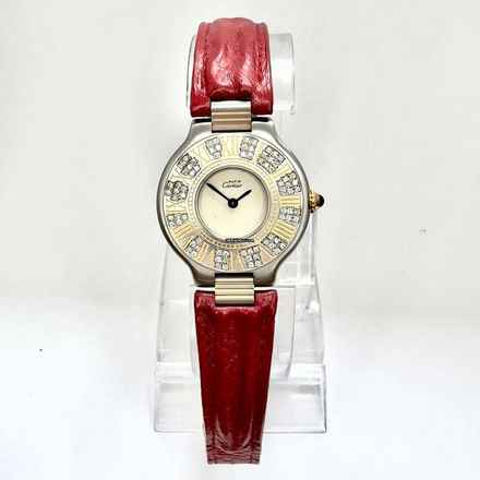  Cartier 21 Must de Cartier Quartz 28mm 0.41TCW Diamond Watch </h1> 