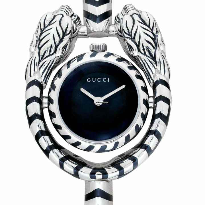  Gucci YA149501 - Dionysus Quartz Black Dial Stainless Steel Ladies Watch </h1> 