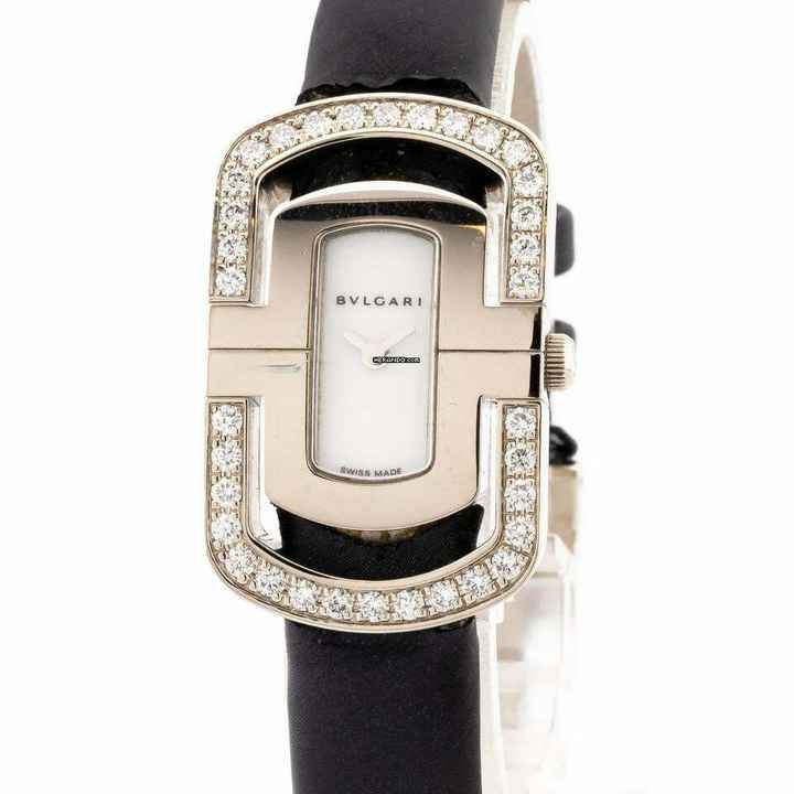  Bulgari Parentesi Ref.PAW35G 750/18K Weißgold Quarz Diamanten 22 mm </h1> 