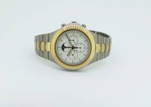 Thumbnail von Omega Speedmaster Teutonic Mondphasen Chronograph Titan / 18Karat Gold TA 345.0810
