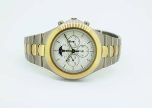 Thumbnail von Omega Speedmaster Teutonic Mondphasen Chronograph Titan / 18Karat Gold TA 345.0810