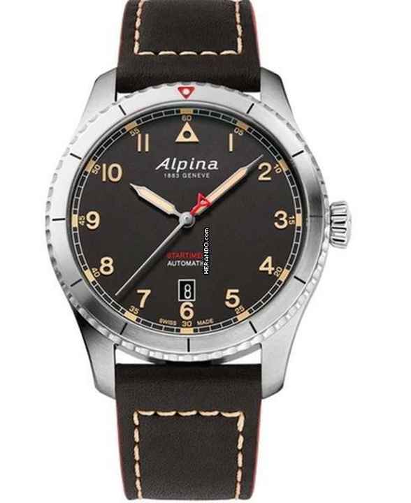  Alpina Startimer Pilot Automatic BLACK 41 MM SCHWARZES ZIFFERBLATT MIT MATTEM FINISH </h1> 