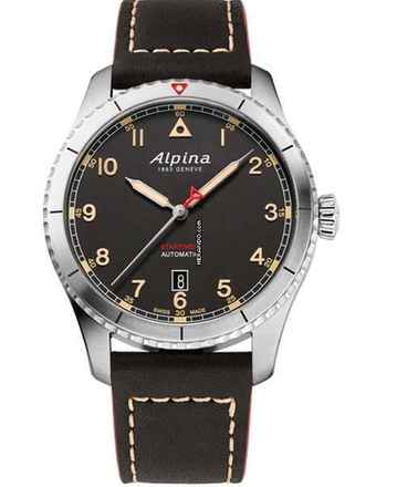  Alpina Startimer Pilot Automatic BLACK 41 MM SCHWARZES ZIFFERBLATT MIT MATTEM FINISH </h1> 