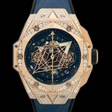 Thumbnail von Hublot Big Bang 418.OX.5108.RX.1604.MXM20 - Big Bang Automatic Blue Dial 18kt Rose Gold Men's Watch </h1>