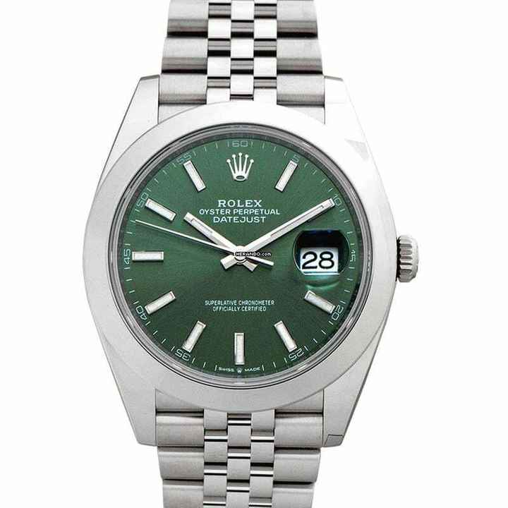  Rolex Datejust 41 126300-0020 - Datejust Automatic Green Dial Stainless Steel Men's Watch </h1> 