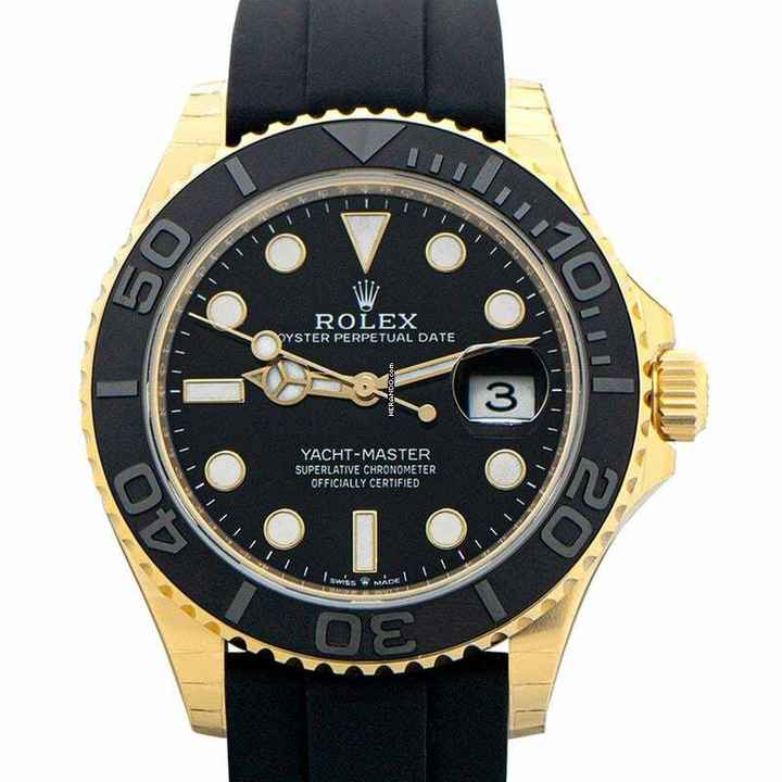  Rolex Yacht-Master 226658 - Yacht Master Automatic Black Dial 18kt Yellow Gold Men's Watch </h1> 